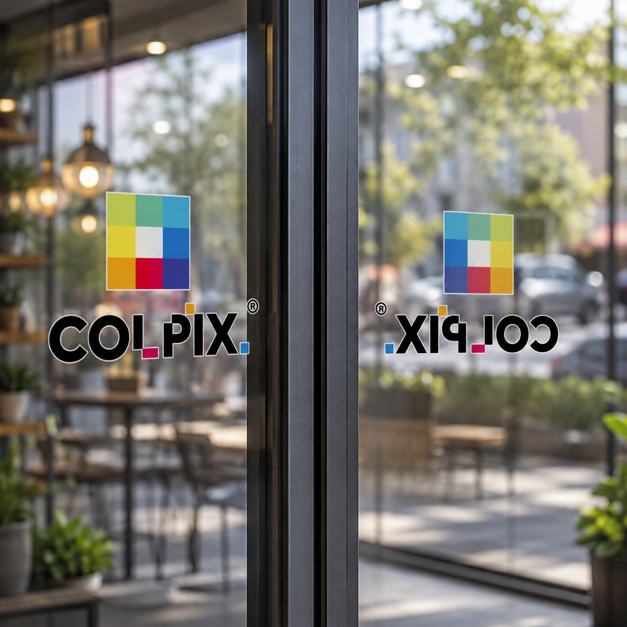 Sticker doble cara