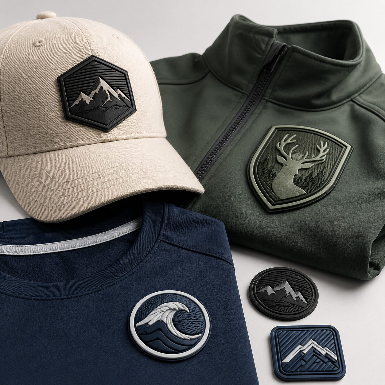 Insignias texturizadas